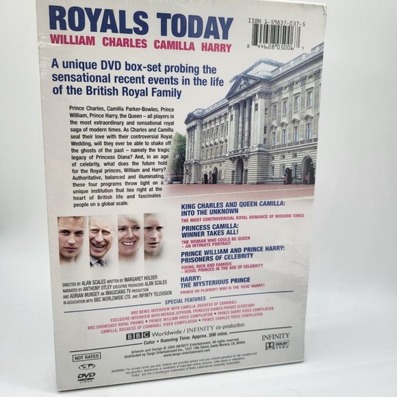 NIB Royals Today DVD Box Set 2005 4 Disc Set King Charles Queen Camila Harry - Picture 3 of 4
